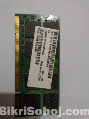 1 GB DDR II Dell Laptop RAM